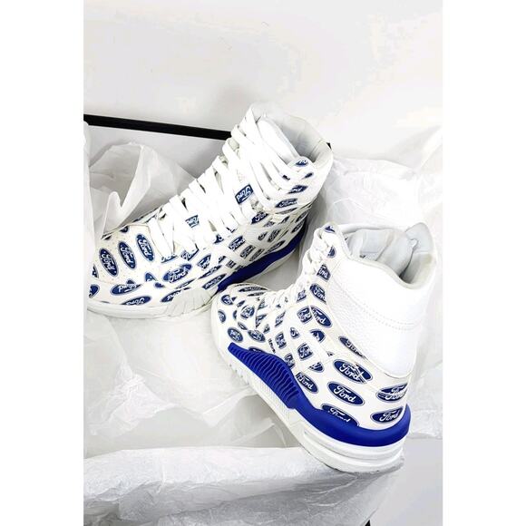 Rare Versace Ford Collaboration Men\'s Leather Sneakers US6 EU39 UK5 RRP$1200 main image 11